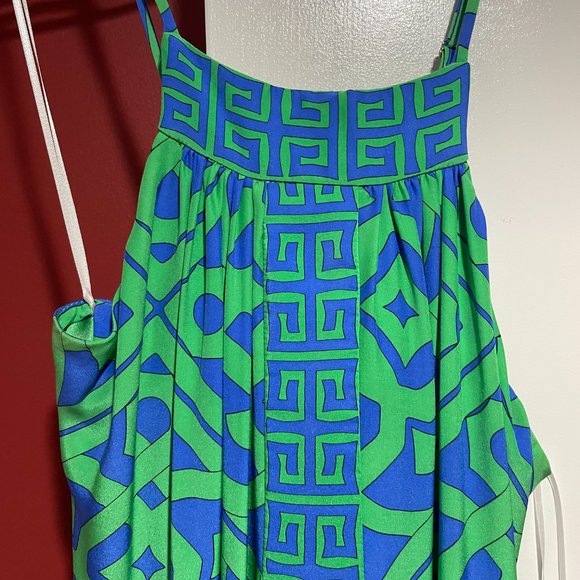 Alice & Trixie Spaghetti Strap Maxi with Greek Key Trim Size XS (Excellent Cond) - Picture 3 of 6